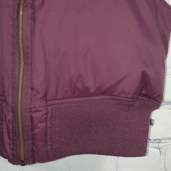 Maurice’s Women's Maroon Crop Vest with Stripes Size L - Picture 5 of 12
